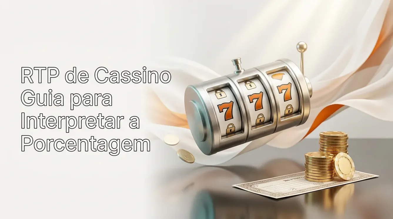 Pilha de fichas douradas para RTP do cassino